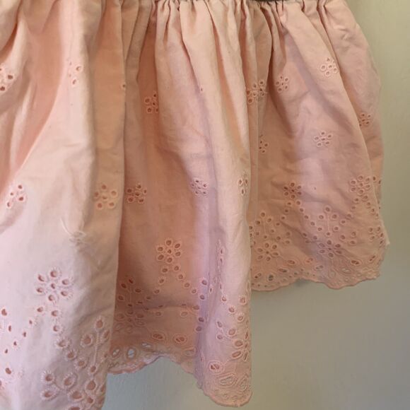 Osh Kosh Vest Bak Overall Jumper Dress 3T Pink Embroidered - Picture 3 of 7